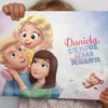 La portada de nuestro libro personalizado más vendido para padres e hijas, que es uno de los mejores regalos para padres.